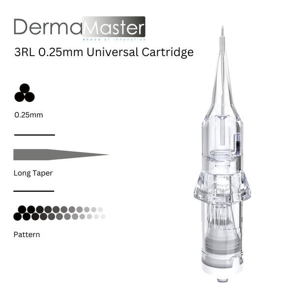 DermaMaster 3RL 0.25mm Universal Needle Cartridge