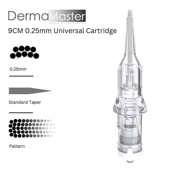DermaMaster 9CM 0.25 Curved Magnum Needle Cartridge 