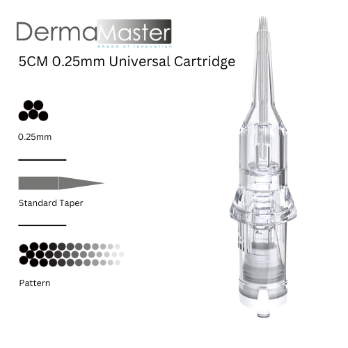 DermaMaster 5CM 0.25 Curved Magnum Needle Cartridge 