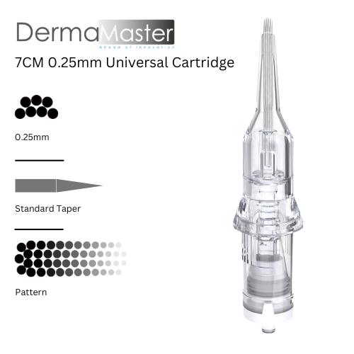 DermaMaster 7CM 0.25 Curved Magnum Needle Cartridge 